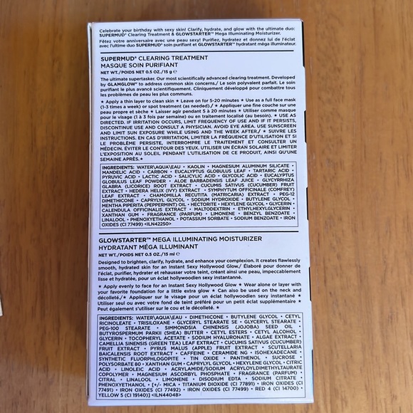 NIB GLAMGLOW bundle with Cosmetics bag - Picture 2 of 7